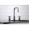 Kingston Brass FSC8939DX Concord Widespread Bathroom Faucet W/ Brass Pop-Up, Nickel FSC8939DX - alternate 6